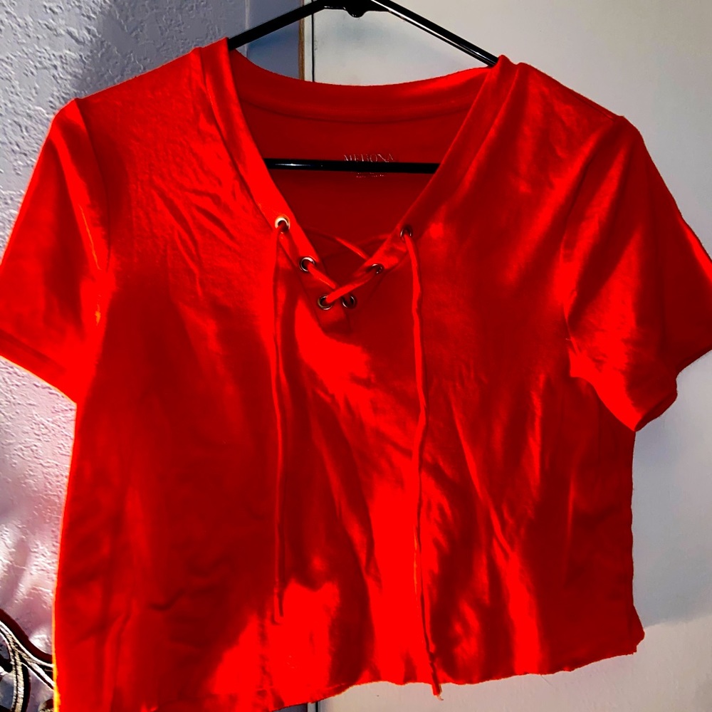 Crop Top with Tie-Up Front